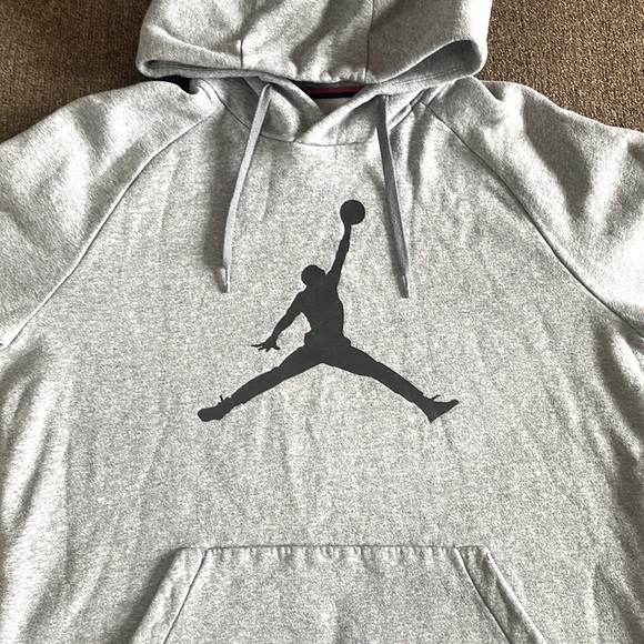 Jordan Air Standard Fit Mens Grey Hoodie. Mint Condition - Picture 5 of 10